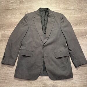 Vintage GANT Sport Coat Mens 41 Gray Modern Unstructured Blazer Jacket Adult